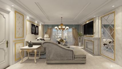 歐式華宅，典雅綻放——武頤家園219平米四居室室內(nèi)裝飾設(shè)計(jì)